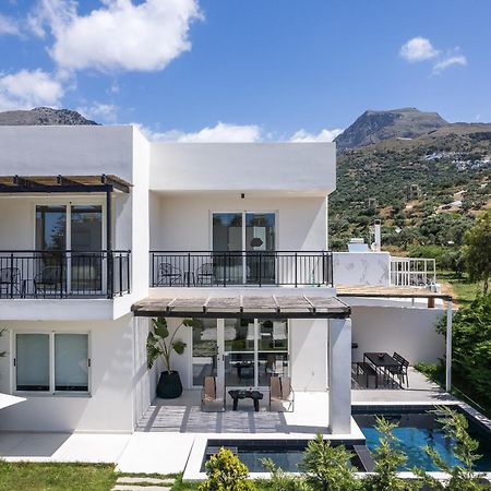 Modern Villa Casa Filo Verde With Private Pool & Bbq,200M From The Beach Plakias Esterno foto