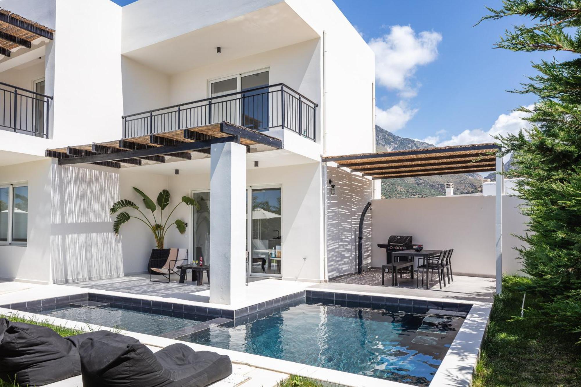 Modern Villa Casa Filo Verde With Private Pool & Bbq,200M From The Beach Plakias Esterno foto