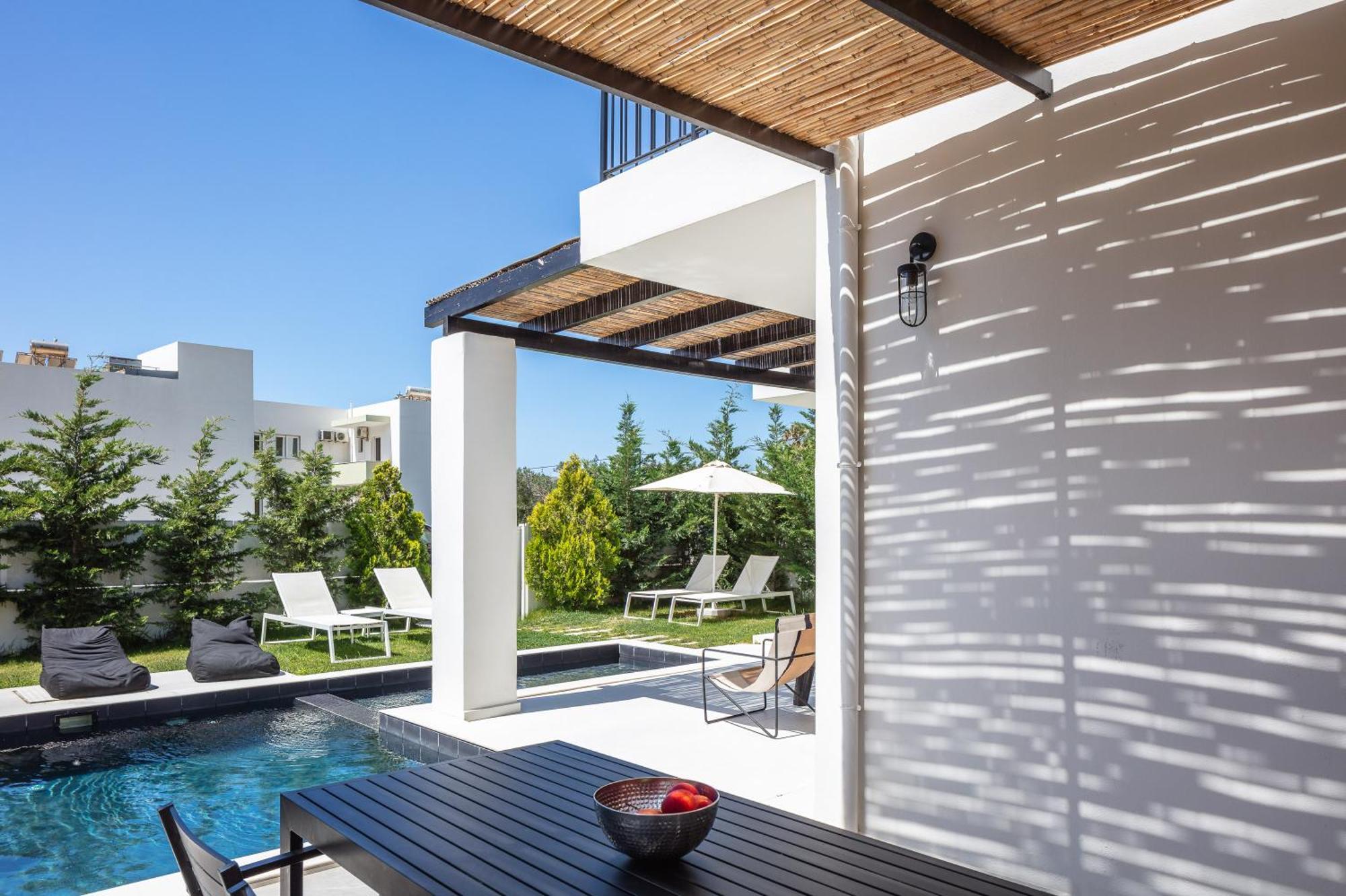 Modern Villa Casa Filo Verde With Private Pool & Bbq,200M From The Beach Plakias Esterno foto