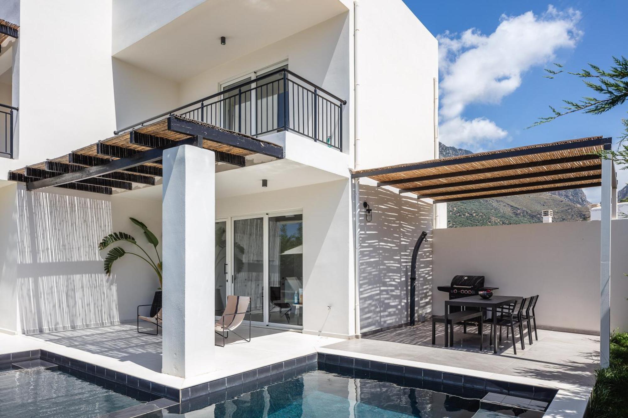 Modern Villa Casa Filo Verde With Private Pool & Bbq,200M From The Beach Plakias Esterno foto