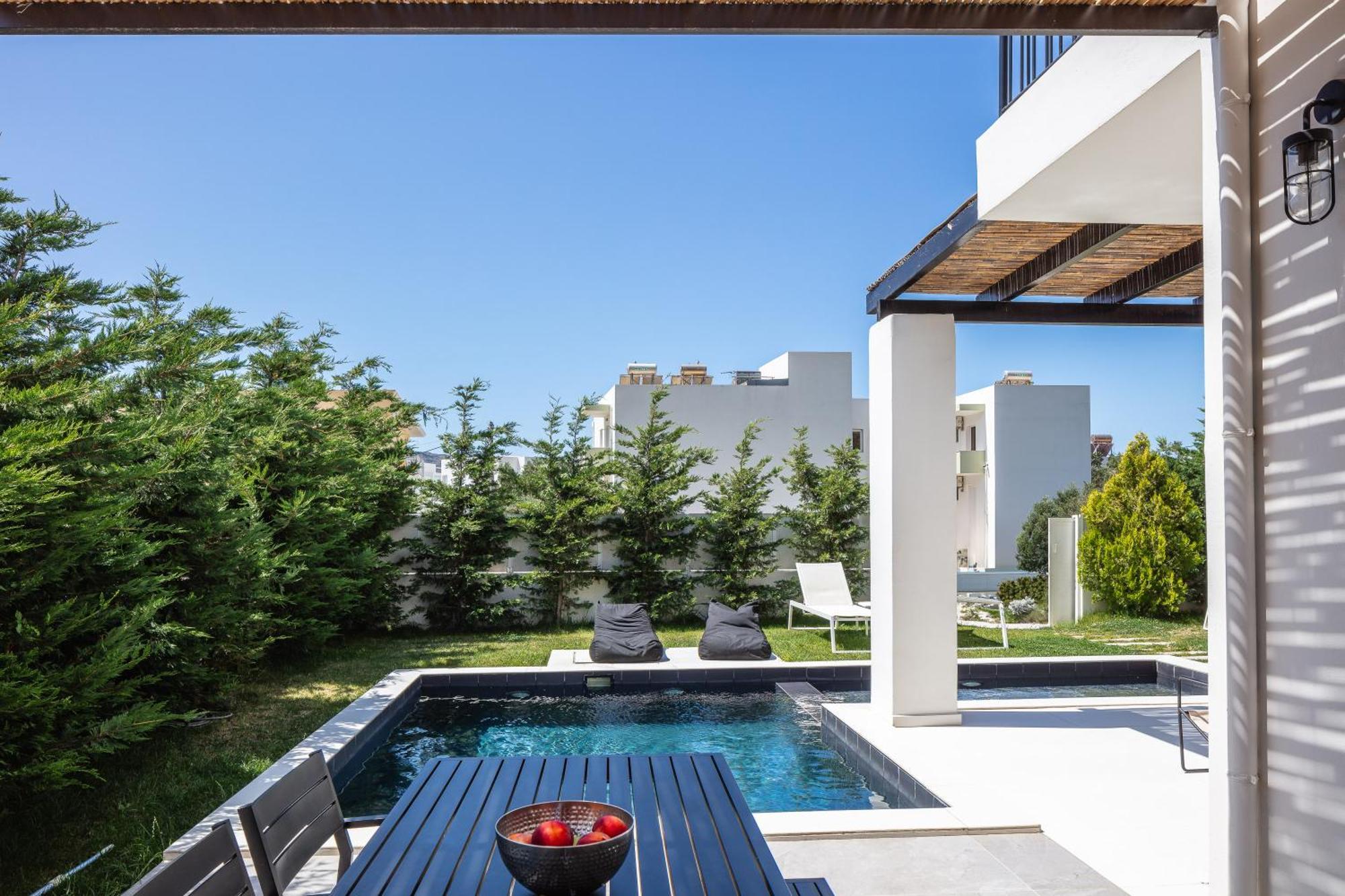 Modern Villa Casa Filo Verde With Private Pool & Bbq,200M From The Beach Plakias Esterno foto