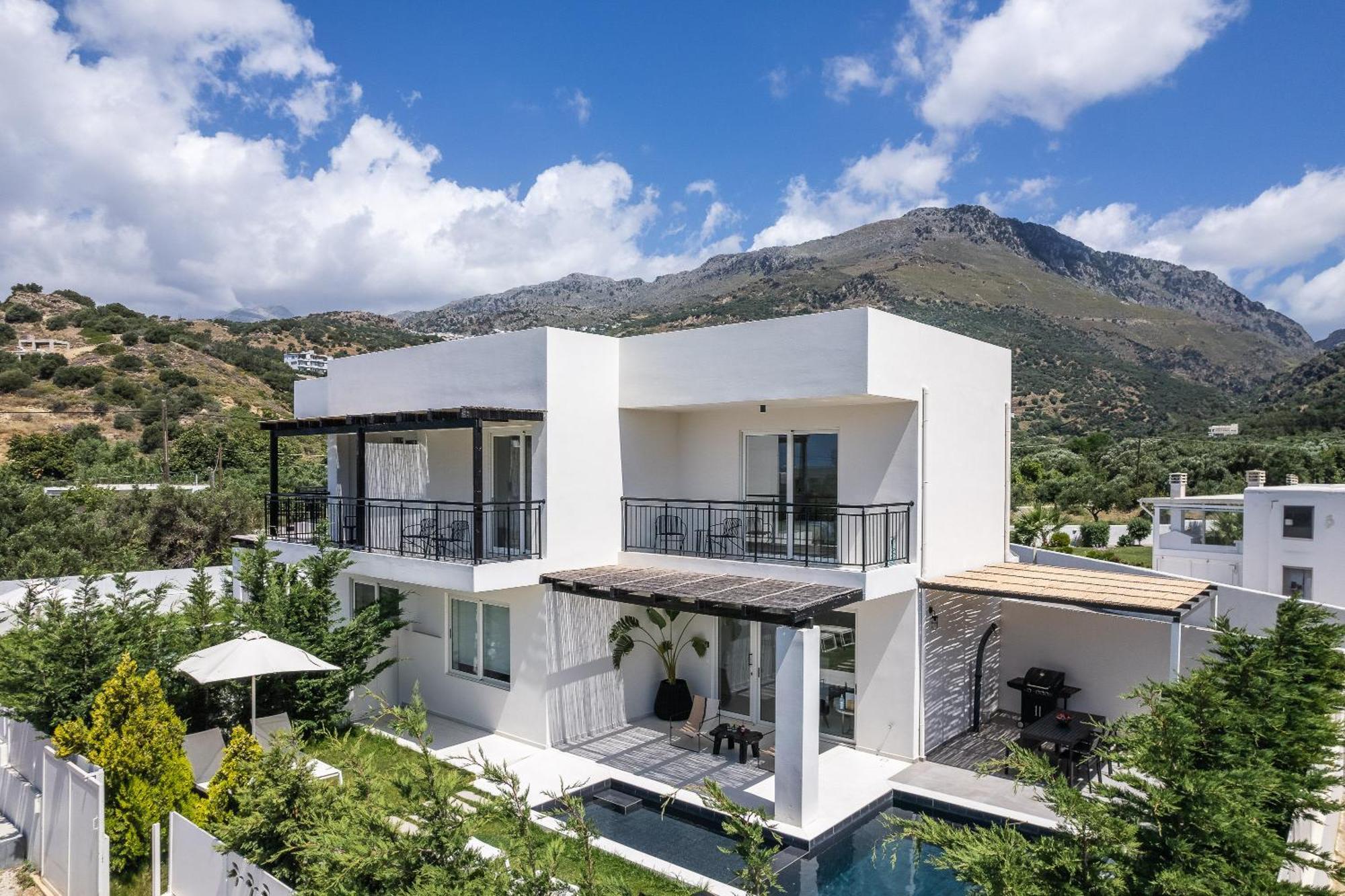 Modern Villa Casa Filo Verde With Private Pool & Bbq,200M From The Beach Plakias Esterno foto
